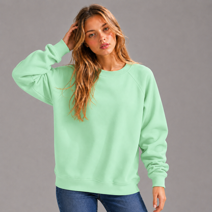 KEYNOO Oversized Crewneck Sweatshirt- Mint
