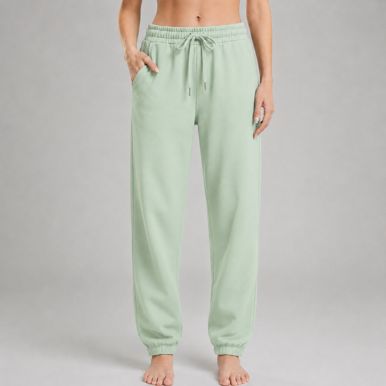 Sweatpants Elastic Bottom- Mint