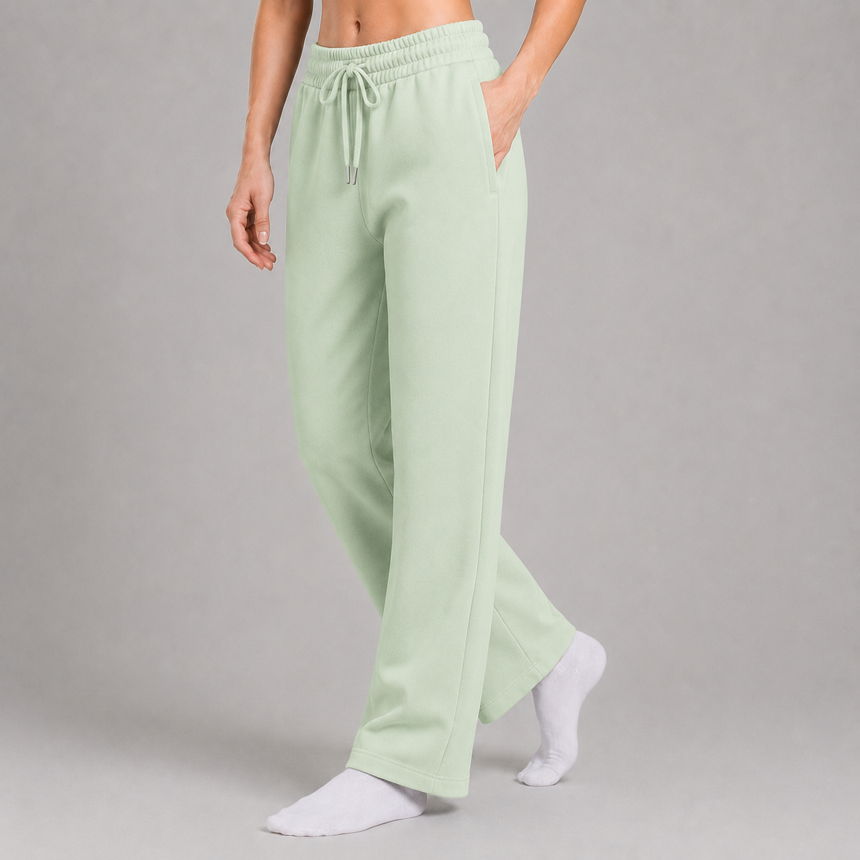 Sweatpant Open Bottom - Mint