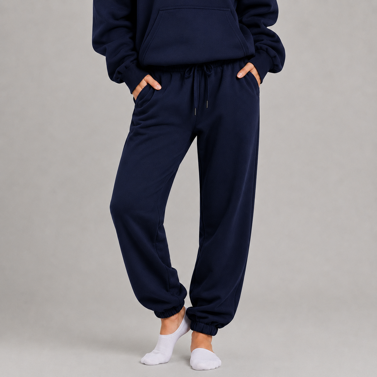 Sweatpant Elastic Bottom - Navy
