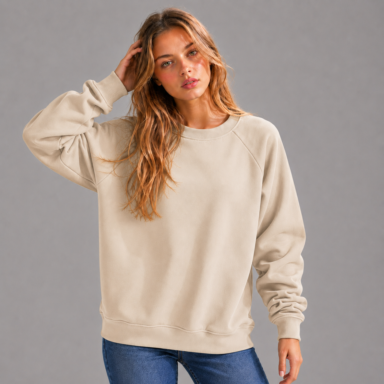 Crewneck Sweatshirt - Oatmeal