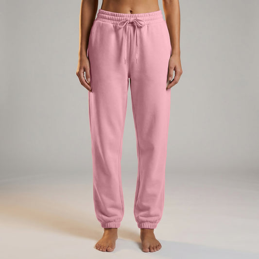 Sweatpant Elastic Bottom- Pink