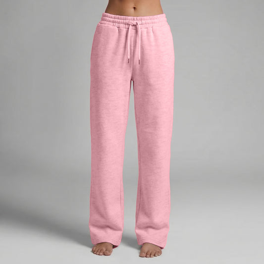 Sweatpant Open Bottom- Pink