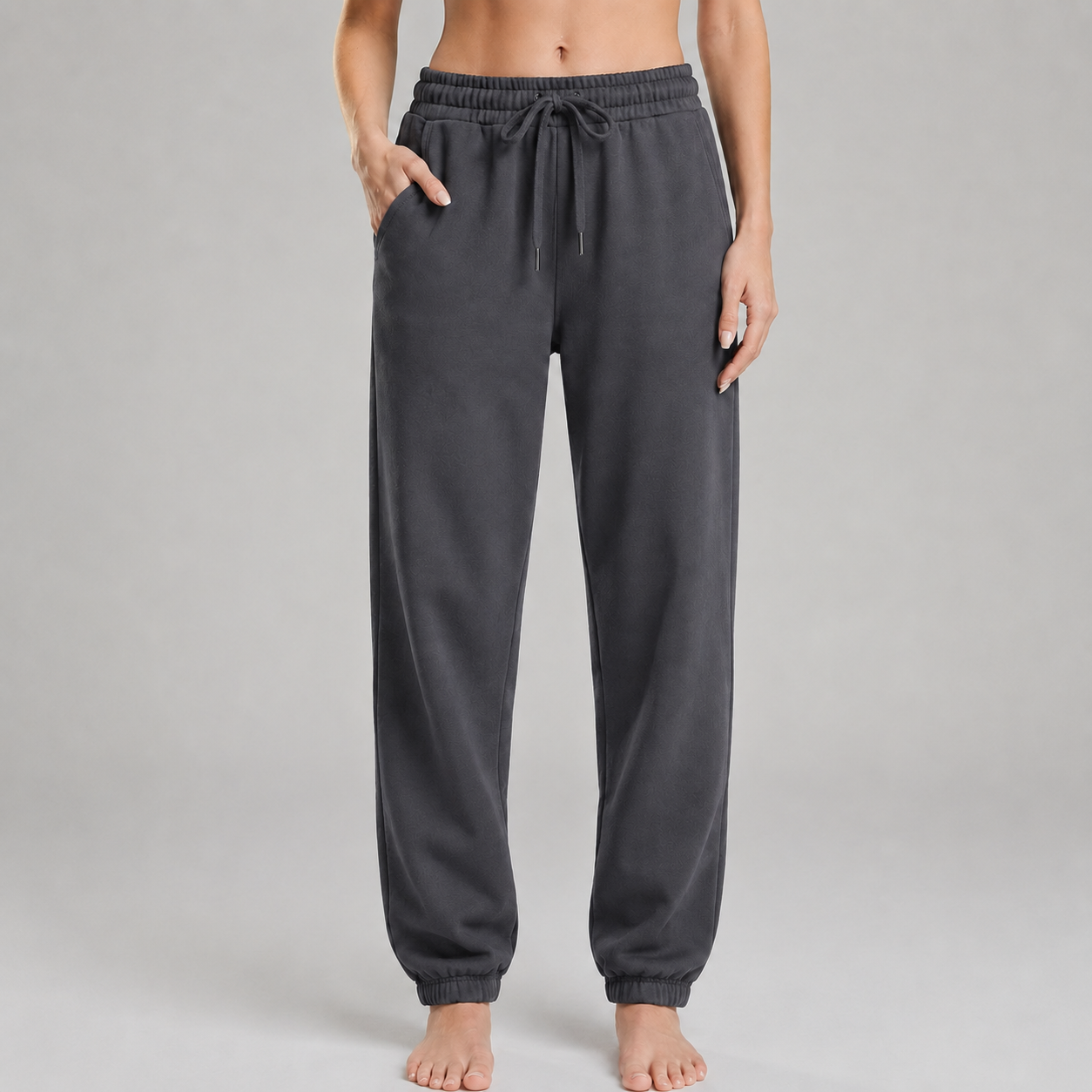 Sweatpant Elastic Bottom- Slate Grey