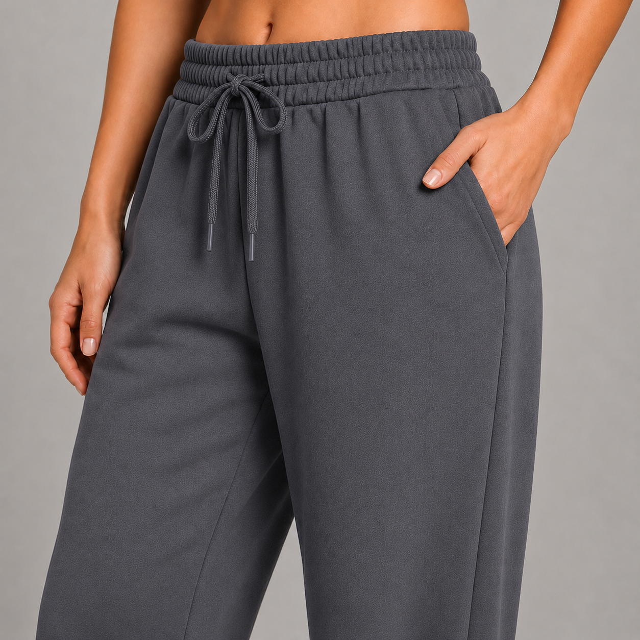 Sweatpant Elastic Bottom - Slate Grey