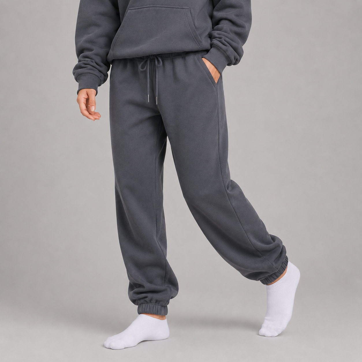 Sweatpant Elastic Bottom - Slate Grey