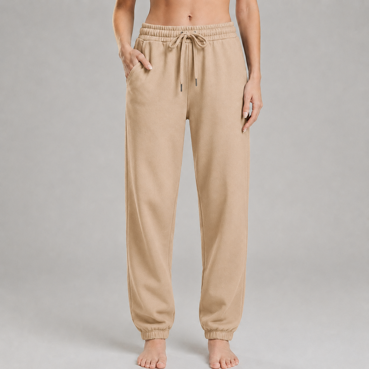 Sweatpant Elastic Bottom- Stone