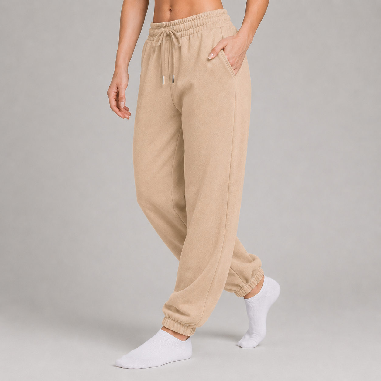 Sweatpant Elastic Bottom - Stone
