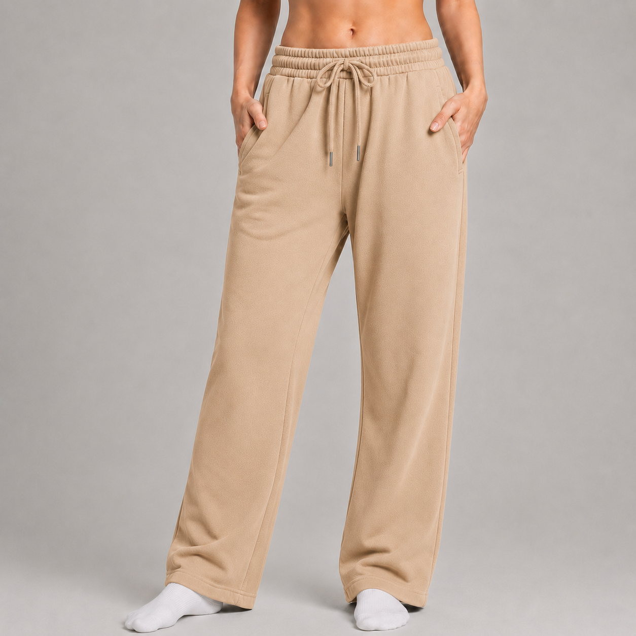 Sweatpant Open Bottom - Stone