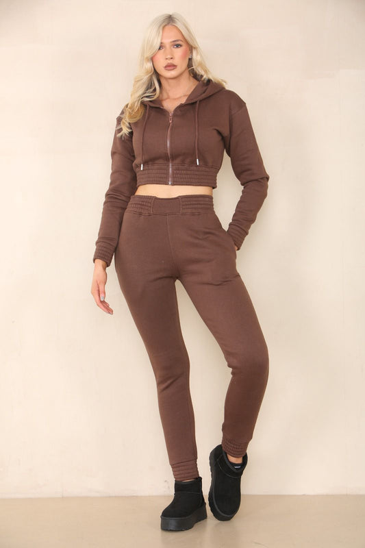 Two piece outfits Sweatsuit - Chocolate
