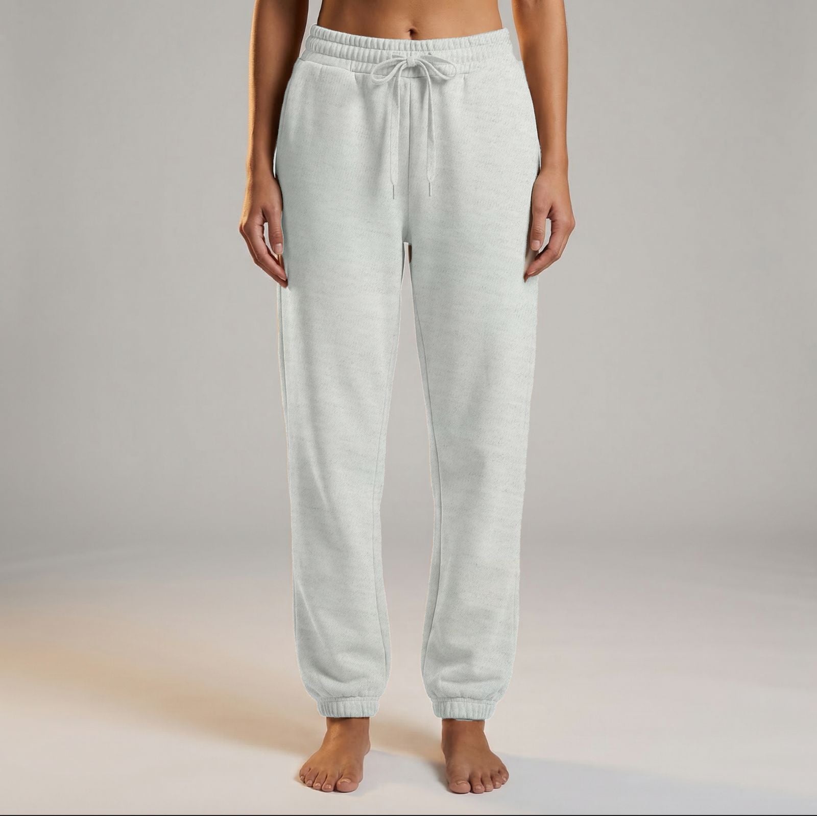 Sweatpant Elastic Bottom- Bleached Grey